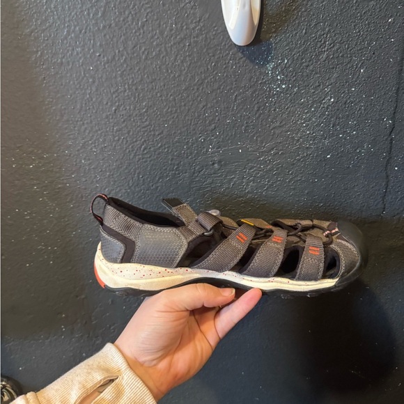 Kids Keen Grey Orange Newport Neo H2 Waterproof Sandals Size 5 - Picture 6 of 8